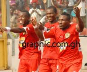 Kotoko players jubilating their win