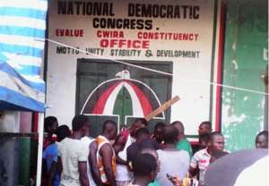 Axim: NDC youth shut down party officeto demand funds from MCE