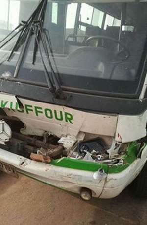 Damaged King Faisal bus (Credit AllSports Ghana)