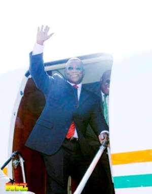 President Mills Leaves for Nigeria