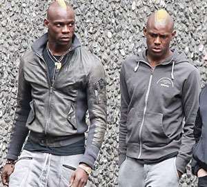 Mario Balotelli and his younger brother Enoch
