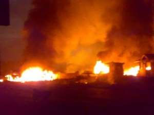 Massive fire destroys Makola No. 2 market