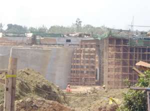 A view of the abandoned Sofoline interchange project