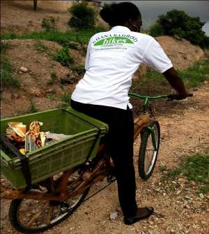 Youth initiative drives Ghana on Bamboo Bikes