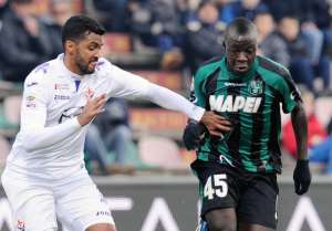 Raman Chibsah came off the bench to play for Sassuolo
