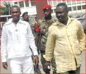 Private Modzaka Eric (L) and Cpl. Yaw Appiah