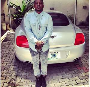 M.I Poses With His Customized Car, Sends Message To Fans