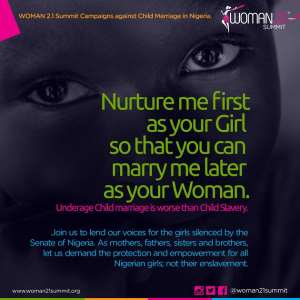 Woman 2.1 Summit Stands Against Under-Age Child Marriage In Nigeria