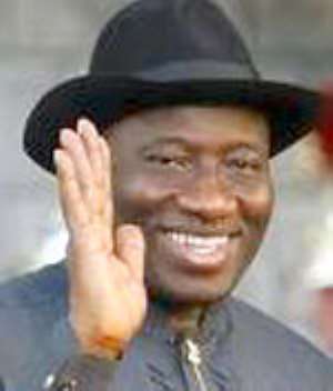 Nigerian President Goodluck Ebele  Azikiwe Jonathan