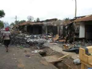 Some houses were torched during the violence