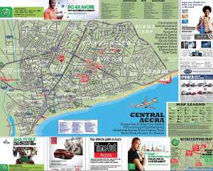 Glo Distributes Accra Visitors Map