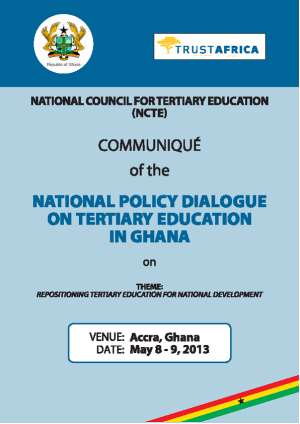 Communiqu On Tertiary Education Policy Dialogue In Ghana