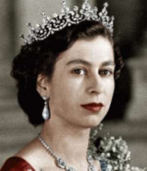 The official picture of the Queen on her accession to the throne in February 1952.