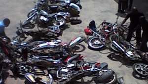 Police Auction Impounded Motorbikes
