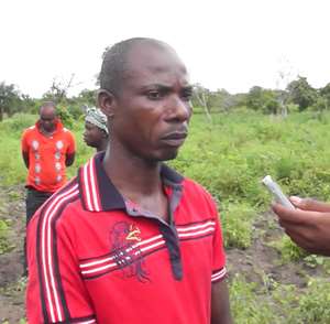 Seth Negble a farmer and Chairman of the Ziope Area Vegetable Growers Association.