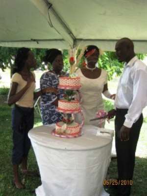 From left to right, Director, Leila Djansi, Doris Sackitey, Ama K Abebrese and Jimmy Jean-Louis on set of Sinking Sands.