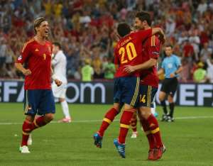 FASCINATING  SPAIN HAMMERED FRANCE 2-0 TO SEMIS