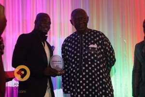 Ex-Black Stars captain Stephen Appiah and J.A Kuffuor