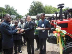 Japan supports Ghana with 2.5 million Agricultural Machinery