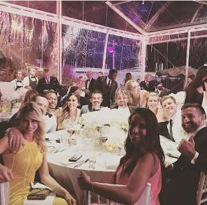 Sulley Muntari attends Kevin Prince Boatengs wedding in Italy