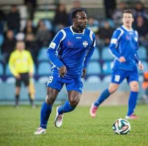 John Mensah in action for FC Nitra FC
