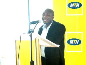 acting Chief Executive Officer of MTN, Mr. Ebenezer Asante, Speaking At The Launch Of MTN Mobile Money Month