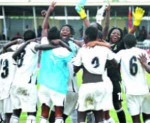Ecstatic Black Princesses celebrate their qualification to the September All Africa Games after a 2-1 win over Nigeria.