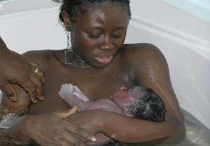 Try water birth - Midwife encourages expectant mothers