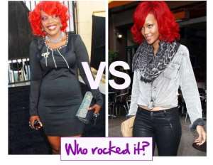 Empress Njamah vs Rihanna  Battle of the Red Heads