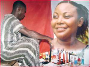 Mallam Tetteh and Rita Baah aka Afia Ataa