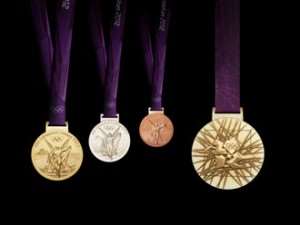 The London 2012 medals