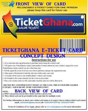 TICKETGHANA INTRODUCES GROUNDBREAKING E-TICKET CARD FOR EVENTS