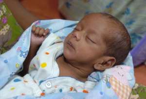 One month old saksham who hardly opened his eyes and and adventure began for him.