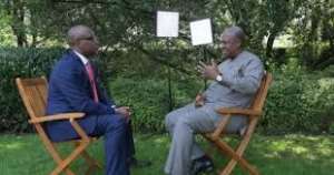 President John Dramani Mahama been interviewed by the bbc