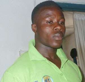 Robert Sam, the fraudster at the police station
