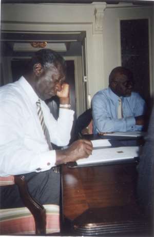 President Kufuor Worried About Information Leakage