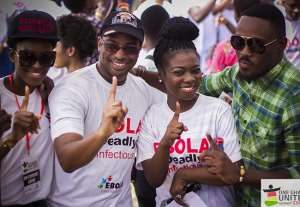 Celebrities, Health workers lead pack to launch ONE Ghana united against Ebola campaign