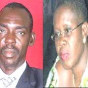 Hon. Joseph Kweku Nayan & Hon.  Akua Dansua, member of  Volta Caucus