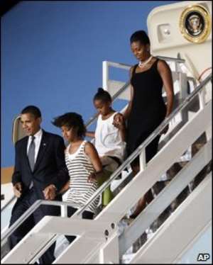 The US first family spent two days in Ghana