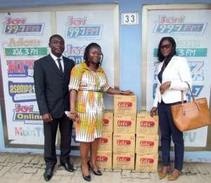 Meshan-ad Consult donates to Adom Fm's charity event
