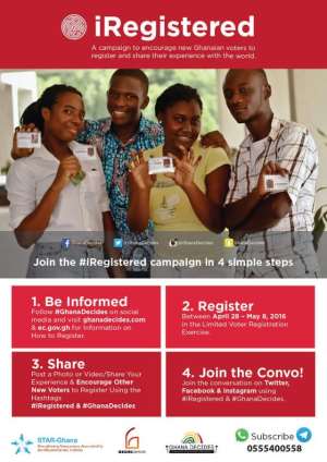 Social Media campaign on limited voter registration exercise launched