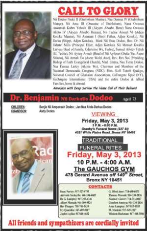 Tribute To The Late Dr Benjamin Nii Darkufio Dodoo