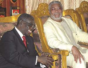 Political divorce! Jerry John Rawlings and President John Evans Atta Mills