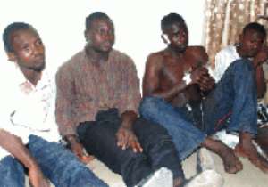 Flashback: Four arrested armed robbers