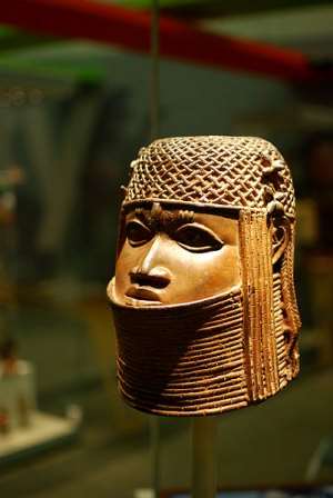 Head of an Oba, Benin, Nigeria, now in Bristol Museum, Bristol, United Kingdom of Great Britain.