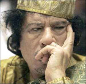 Gaddafi, the Libyan leader