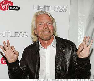Why is Richard Branson smiling? Because he39;s got an iPhone, baby!