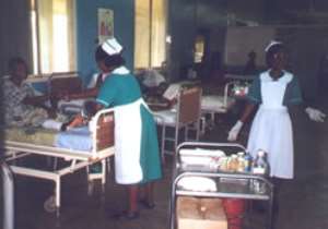 Nurses at work at a local health facility