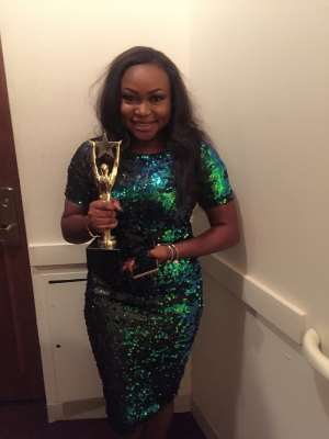 Ruth Kadiri In Shades Of Green At NEA Awards, Bag Actress Of The Year