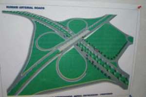 An artist impression of the sofoline interchange in Kumasi